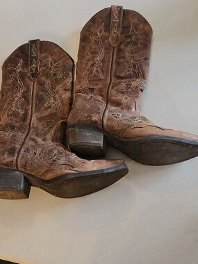 Laredo Western Rust Brown Cowboy Boots